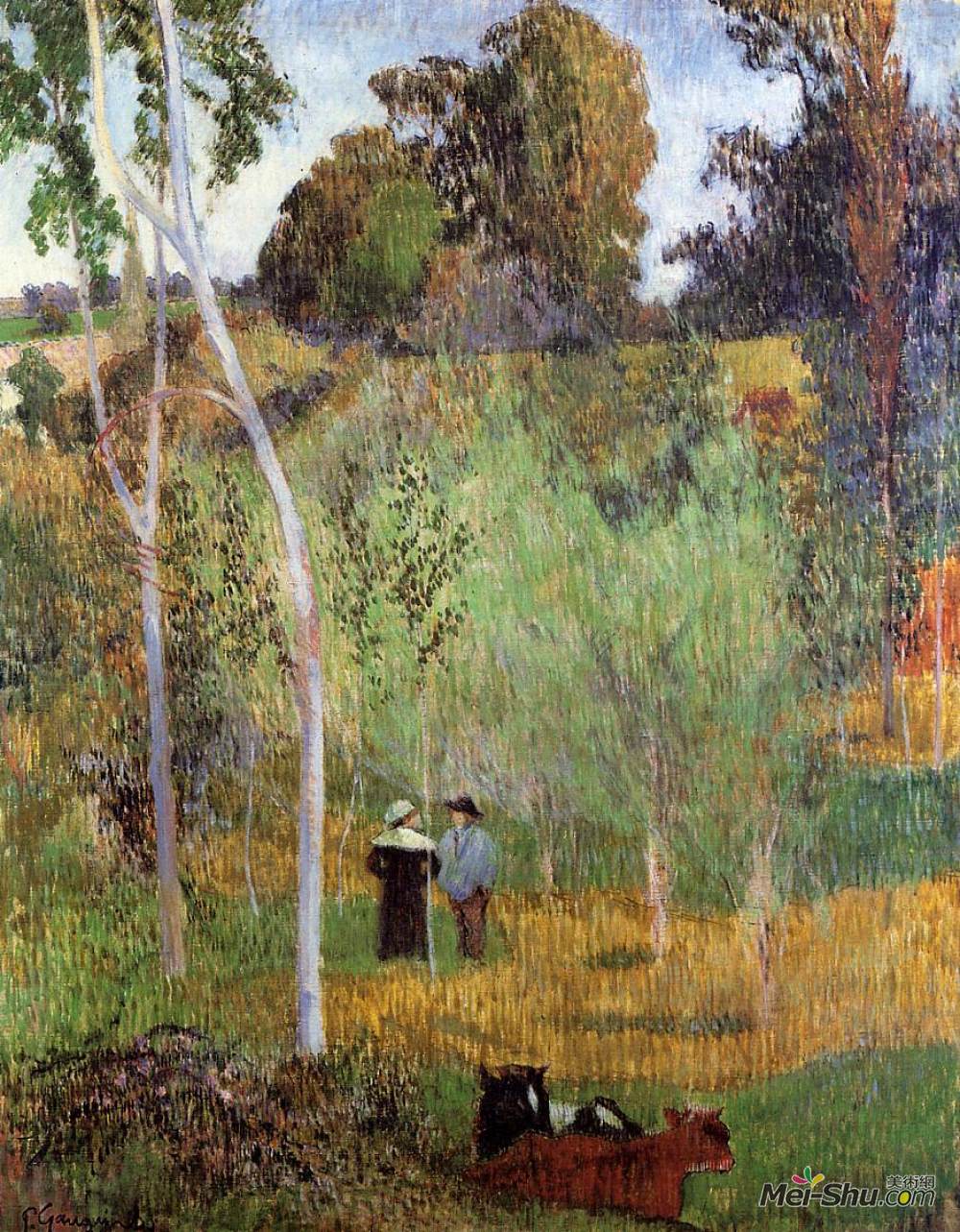 《雪花和雪花》保罗·高更(paul gauguin)高清作品欣赏