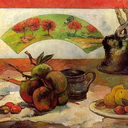 《迷迷静物》保罗·高更(Paul Gauguin)高清作品欣赏