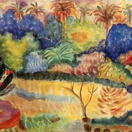 《大溪地景观》保罗·高更(Paul Gauguin)高清作品欣赏