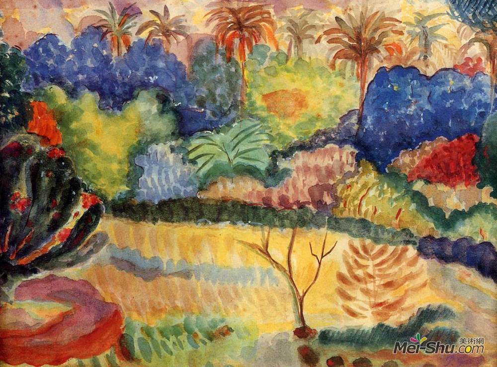 《大溪地景观》保罗·高更(paul gauguin)高清作品欣赏