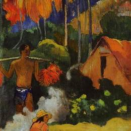 保罗·高更(Paul Gauguin)高清作品:The moment of truth II