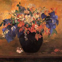 《花瓶》保罗·高更(Paul Gauguin)高清作品欣赏
