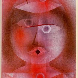 《带着小旗子的面具》保罗·克利(Paul Klee)高清作品欣赏