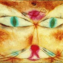 《猫与鸟》保罗·克利(Paul Klee)高清作品欣赏