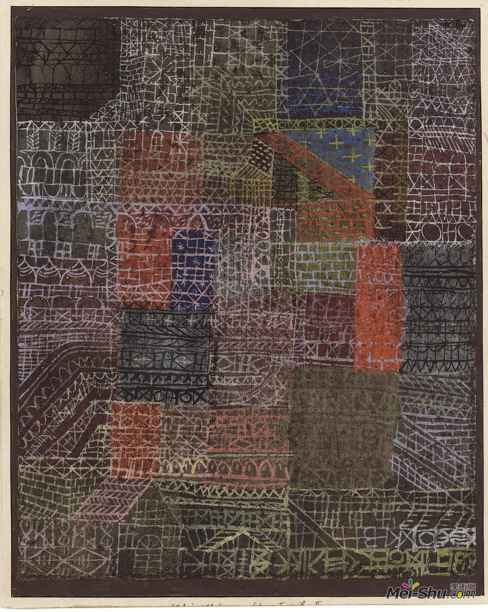 《结构Ⅱ》作品名:结构Ⅱ艺术家:保罗·克利年代:1924风格:抽象主义