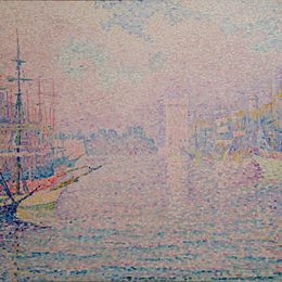 《马赛，一个古老的港口》保罗·西涅克(Paul Signac)高清作品欣赏