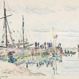 《路易港洛马洛》保罗·西涅克(Paul Signac)高清作品欣赏
