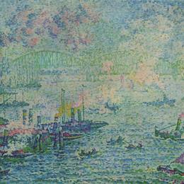 《鹿特丹港》保罗·西涅克(Paul Signac)高清作品欣赏