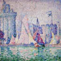 《罗谢尔港》保罗·西涅克(Paul Signac)高清作品欣赏