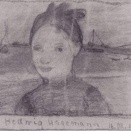 《海德薇哈格曼的肖像》保拉·莫德索恩-贝克尔(Paula Modersohn-Becker)高清作品欣赏