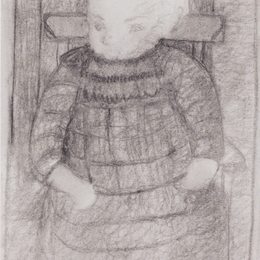 《坐在扶手椅上的孩子》保拉·莫德索恩-贝克尔(Paula Modersohn-Becker)高清作品欣赏