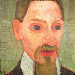 《里尔克画像》保拉·莫德索恩-贝克尔(Paula Modersohn-Becker)高清作品欣赏