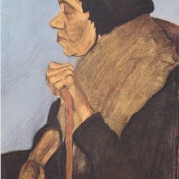 《老盲女》保拉·莫德索恩-贝克尔(Paula Modersohn-Becker)高清作品欣赏