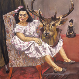 《白雪公主和她父亲的奖杯一起玩》保拉·雷戈(Paula Rego)高清作品欣赏