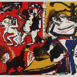 《教训》保拉·雷戈(Paula Rego)高清作品欣赏