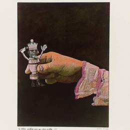《于是爱丽丝轻轻地把他抱起来。》彼得·布莱克(Peter Blake)高清作品欣赏