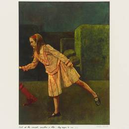 《就在这一刻，不知怎的，他们开始奔跑。》彼得·布莱克(Peter Blake)高清作品欣赏
