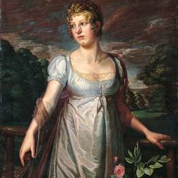 菲利普·奥托·朗格(Philipp Otto Runge)高清作品:Portrait of Wilhelmina Sophia Helwig