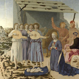 《耶稣诞生》皮耶罗·德拉·弗朗西斯卡(Piero della Francesca)高清作品欣赏