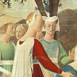 《示巴女王的游行（细节）》皮耶罗·德拉·弗朗西斯卡(Piero della Francesca)高清作品欣赏