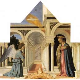 《报喜》皮耶罗·德拉·弗朗西斯卡(Piero della Francesca)高清作品欣赏