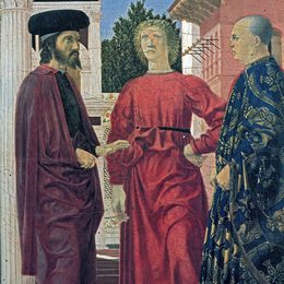 《基督的鞭笞（细节）》皮耶罗·德拉·弗朗西斯卡(Piero della Francesca)高清作品欣赏