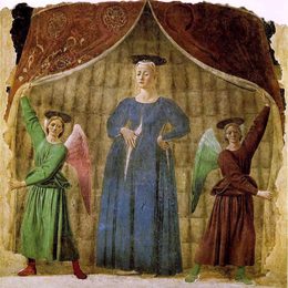 《圣母玛利亚》皮耶罗·德拉·弗朗西斯卡(Piero della Francesca)高清作品欣赏