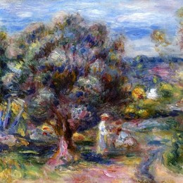 皮耶尔·奥古斯特·雷诺阿(Pierre-Auguste Renoir)高清作品:Aloe, Picking at Cagnes