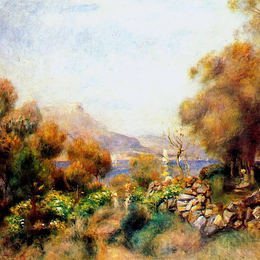 《安提贝》皮耶尔·奥古斯特·雷诺阿(Pierre-Auguste Renoir)高清作品欣赏