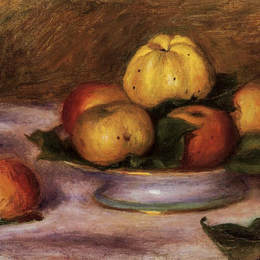 《苹果和曼德林》皮耶尔·奥古斯特·雷诺阿(Pierre-Auguste Renoir)高清作品欣赏