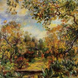 《比奥景观》皮耶尔·奥古斯特·雷诺阿(Pierre-Auguste Renoir)高清作品欣赏