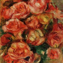 《花束》皮耶尔·奥古斯特·雷诺阿(Pierre-Auguste Renoir)高清作品欣赏
