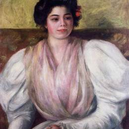 《克里斯蒂娜勒罗尔》皮耶尔·奥古斯特·雷诺阿(Pierre-Auguste Renoir)高清作品欣赏