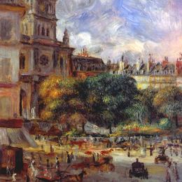 《巴黎多伦多圣三一教堂》皮耶尔·奥古斯特·雷诺阿(Pierre-Auguste Renoir)高清作品欣赏
