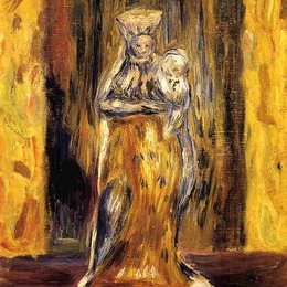 《陶器处女和儿童》皮耶尔·奥古斯特·雷诺阿(Pierre-Auguste Renoir)高清作品欣赏