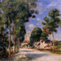 《走进埃苏瓦村》皮耶尔·奥古斯特·雷诺阿(Pierre-Auguste Renoir)高清作品欣赏