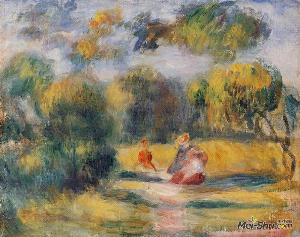 《風景中的人物》皮耶爾·奧古斯特·雷諾阿(pierre-auguste renoir)