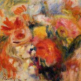 《花卉研究》皮耶尔·奥古斯特·雷诺阿(Pierre-Auguste Renoir)高清作品欣赏
