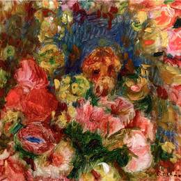 《花》皮耶尔·奥古斯特·雷诺阿(Pierre-Auguste Renoir)高清作品欣赏