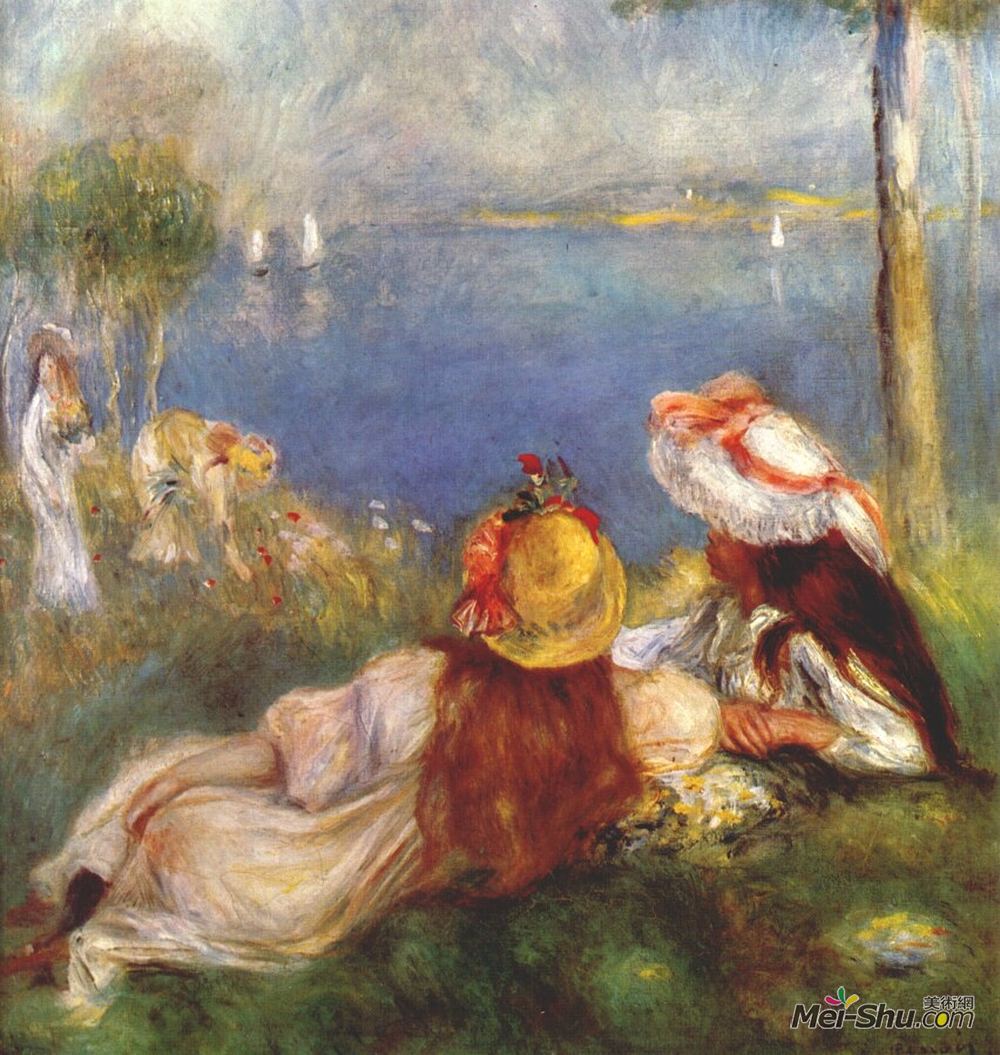 海边的女孩皮耶尔奥古斯特雷诺阿pierreaugusterenoir高清作品欣赏