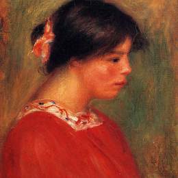 《山丹丹妇女头目》皮耶尔·奥古斯特·雷诺阿(Pierre-Auguste Renoir)高清作品欣赏