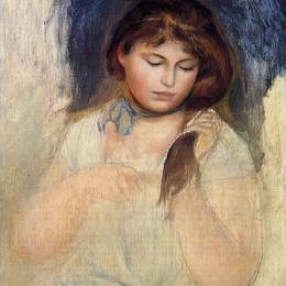 《加布里埃首领》皮耶尔·奥古斯特·雷诺阿(Pierre-Auguste Renoir)高清作品欣赏