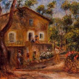 皮耶尔·奥古斯特·雷诺阿(Pierre-Auguste Renoir)高清作品:House in Collett at Cagnes