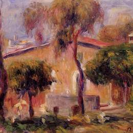 《卡内斯住宅》皮耶尔·奥古斯特·雷诺阿(Pierre-Auguste Renoir)高清作品欣赏