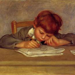 《牛仔布拉深》皮耶尔·奥古斯特·雷诺阿(Pierre-Auguste Renoir)高清作品欣赏