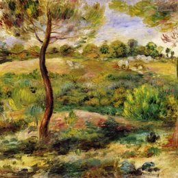 《景观》皮耶尔·奥古斯特·雷诺阿(Pierre-Auguste Renoir)高清作品欣赏