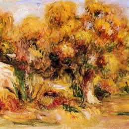 《景观》皮耶尔·奥古斯特·雷诺阿(Pierre-Auguste Renoir)高清作品欣赏