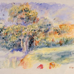 《景观》皮耶尔·奥古斯特·雷诺阿(Pierre-Auguste Renoir)高清作品欣赏