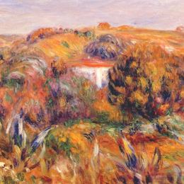 《卡格纳景观》皮耶尔·奥古斯特·雷诺阿(Pierre-Auguste Renoir)高清作品欣赏
