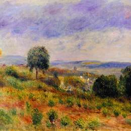 《景观瓦兹对瓦兹》皮耶尔·奥古斯特·雷诺阿(Pierre-Auguste Renoir)高清作品欣赏